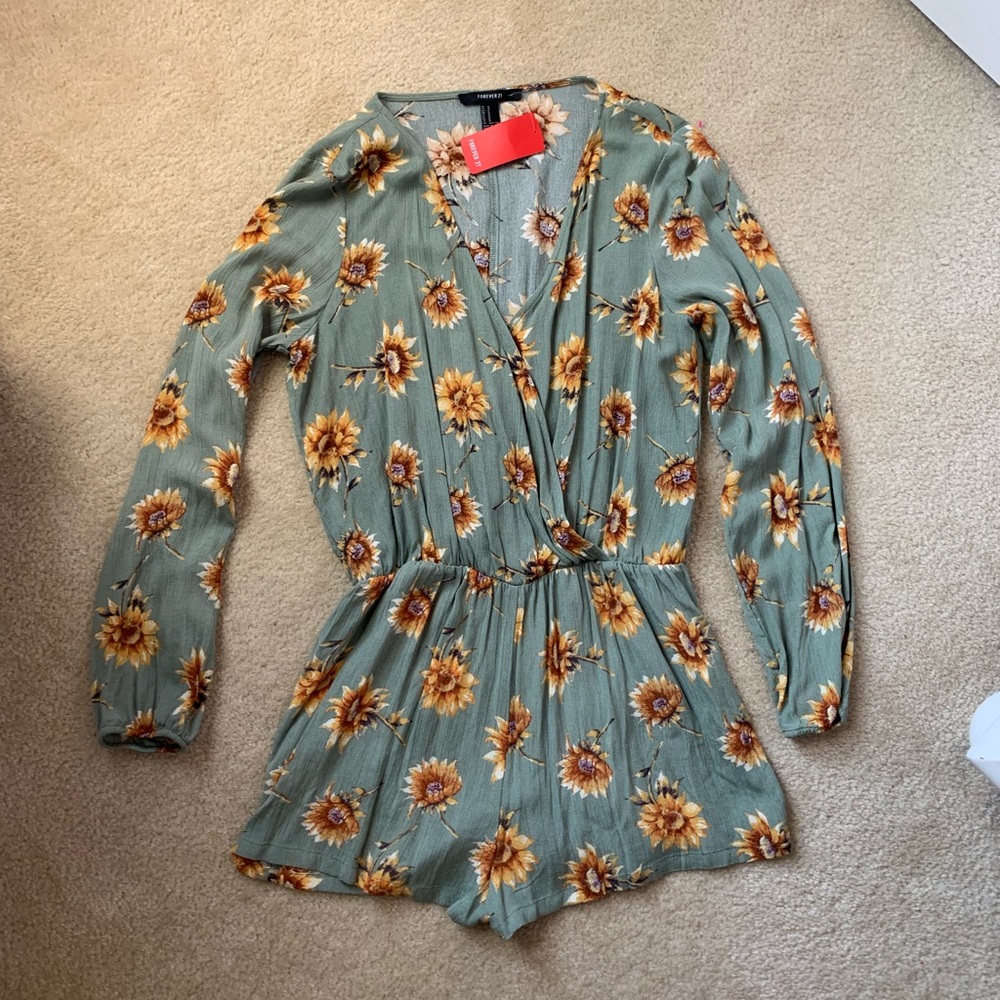 Forever21 long sleeve romper